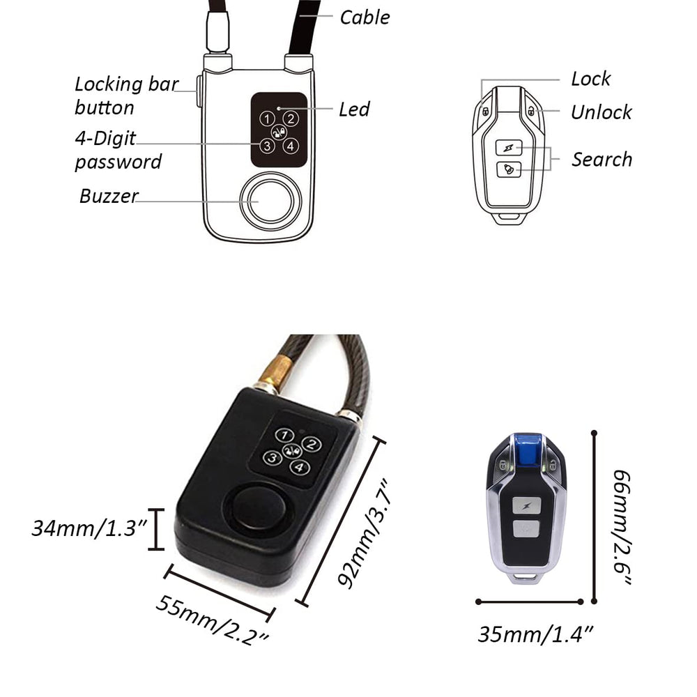 Mengshen remote control in hand demonstrating 40m unlocking convenience