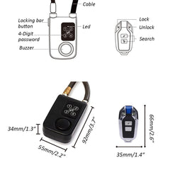 Mengshen remote control in hand demonstrating 40m unlocking convenience