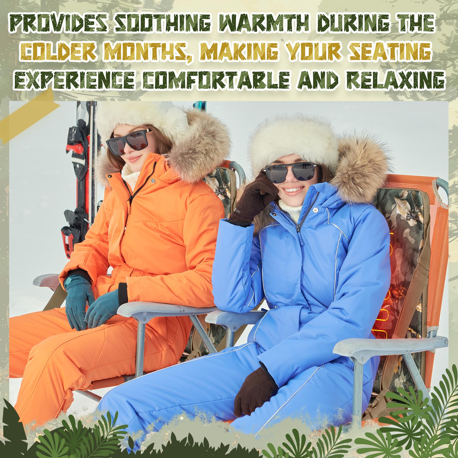 Menkxi cushion attached to tree stand in camouflage aiding concealment and warmth