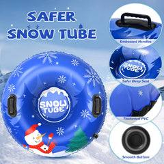 Menmek top view inflated tube highlights roomy 36-inch seat comfort