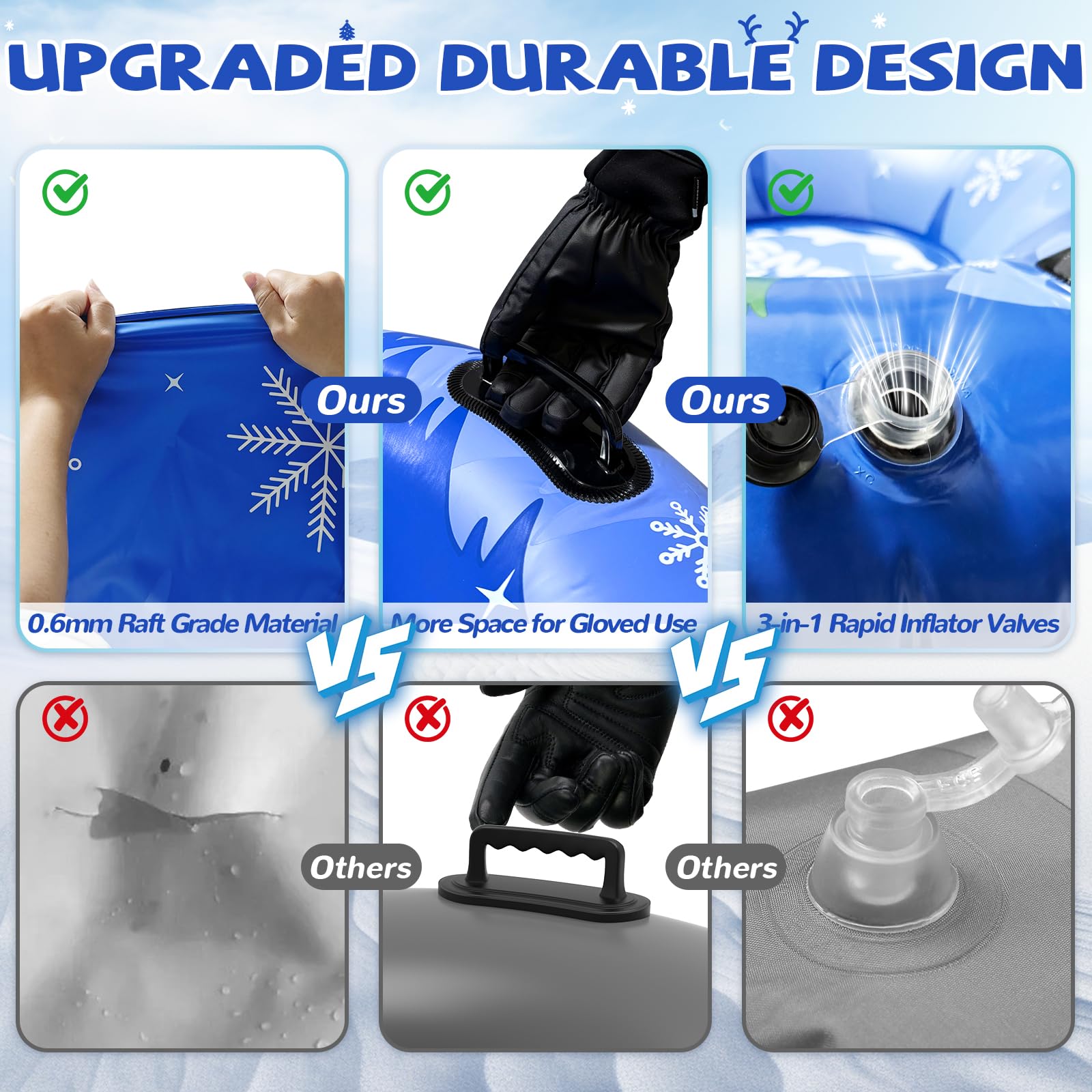 Menmek 3-in-1 air valve detail enables fast inflation and deflation