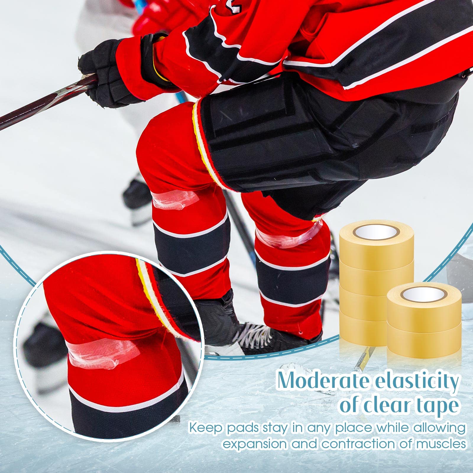 Meooeck clear roll close-up showing smooth film and water resistance benefit