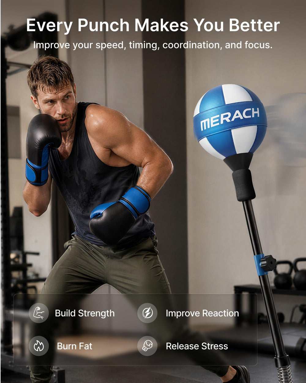 MERACH eight heavy-duty suction cups attached to base for secure grounding
