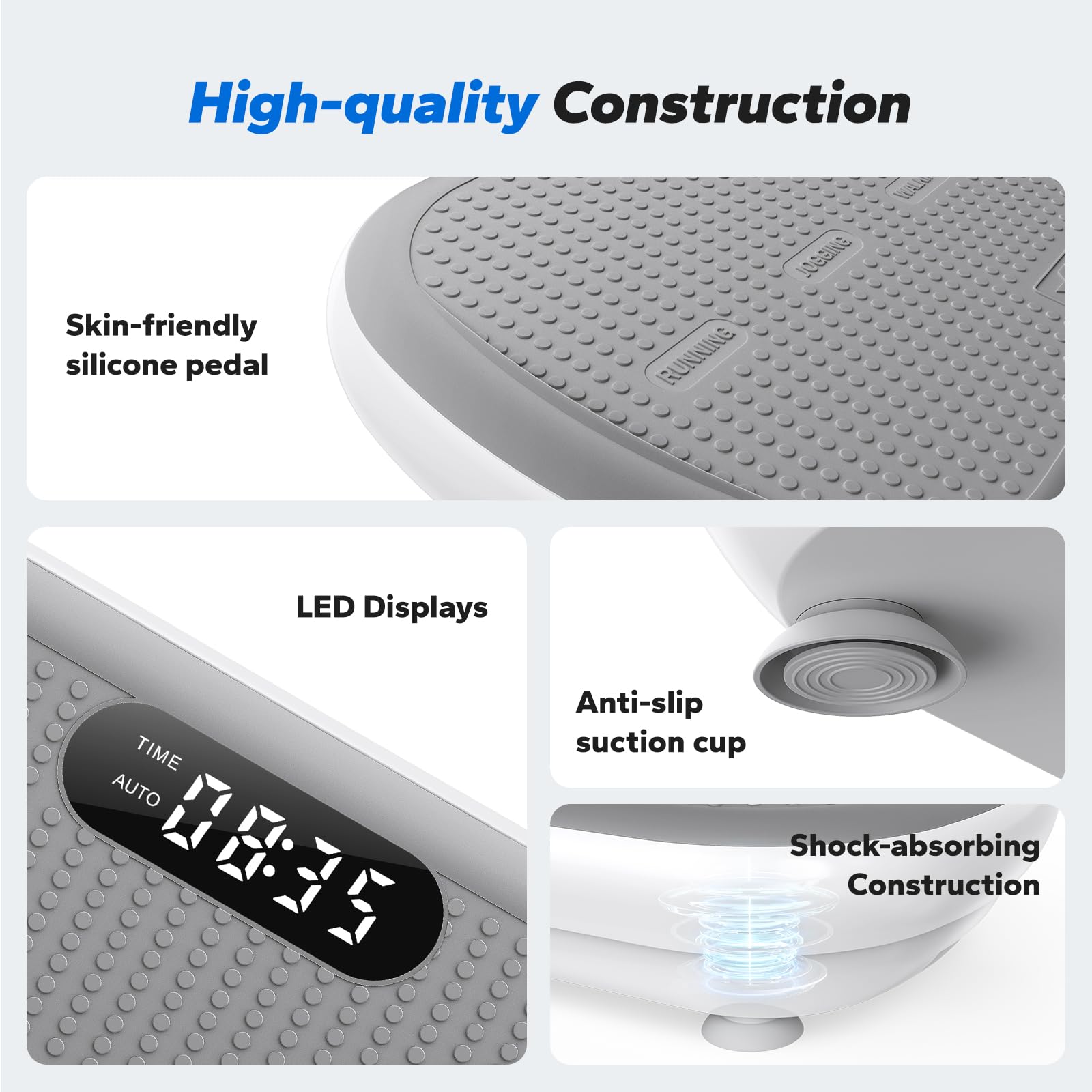 MERACH built-in speakers and Bluetooth display for music or guided sessions
