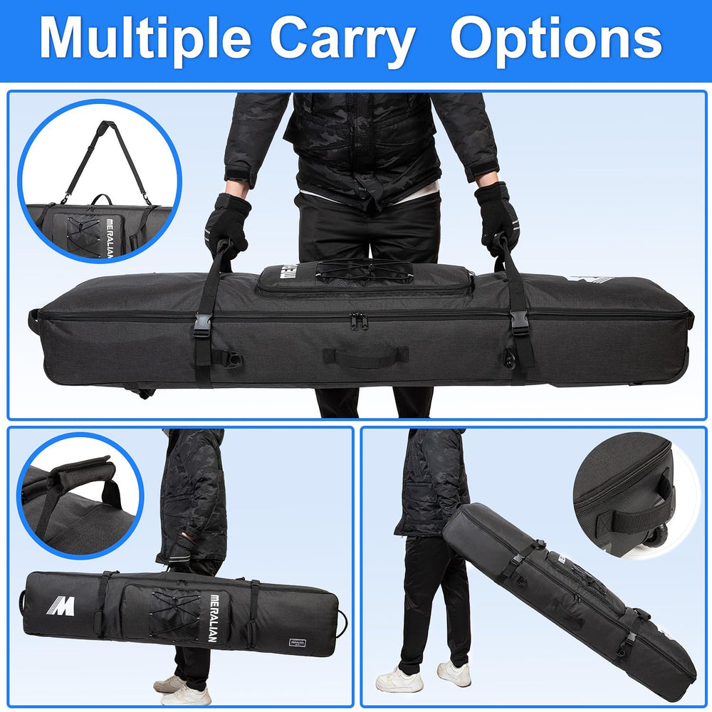 MERALIAN two size options beside snowboards for accurate fit