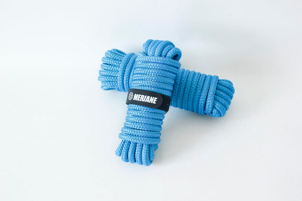 MERIANE rope used at campsite hauling gear showing versatile-use benefit
