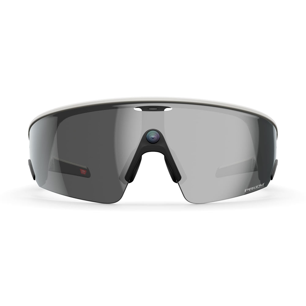 Meta Oakley Vanguard close-up of Prizm Black lens texture, delivering clarity and contrast
