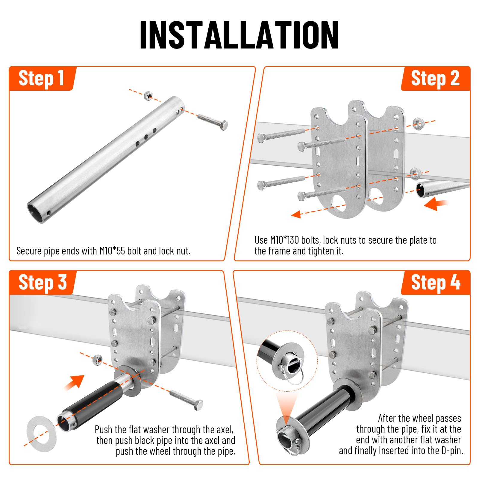 metlead bracket next to ruler showing measurements and easy sizing for installers