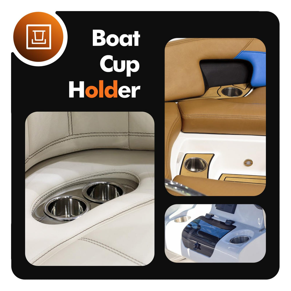 METRAXION lifestyle image on deck with sea view showing durable stainless holders enhancing boating comfort