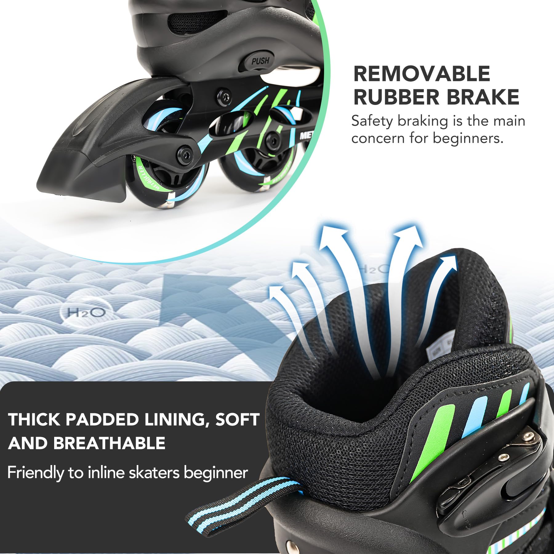 METROLLER illuminated wheels in motion enhancing visibility and fun