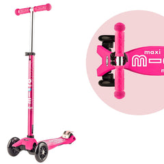 Micro Kickboard Maxi adjustable T-bar detail illustrating easy height growth