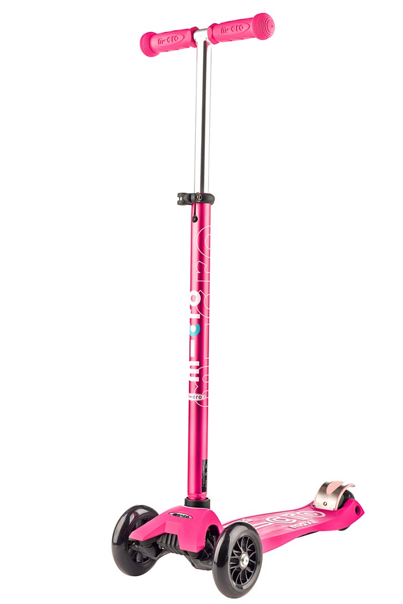 Micro Kickboard Maxi front profile showing stable three-wheel design and confidence