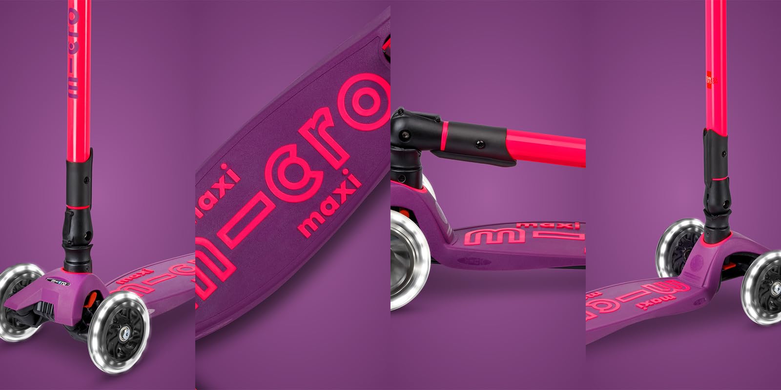 Texture and decal on Micro Maxi Foldable LED emphasizing durable finish