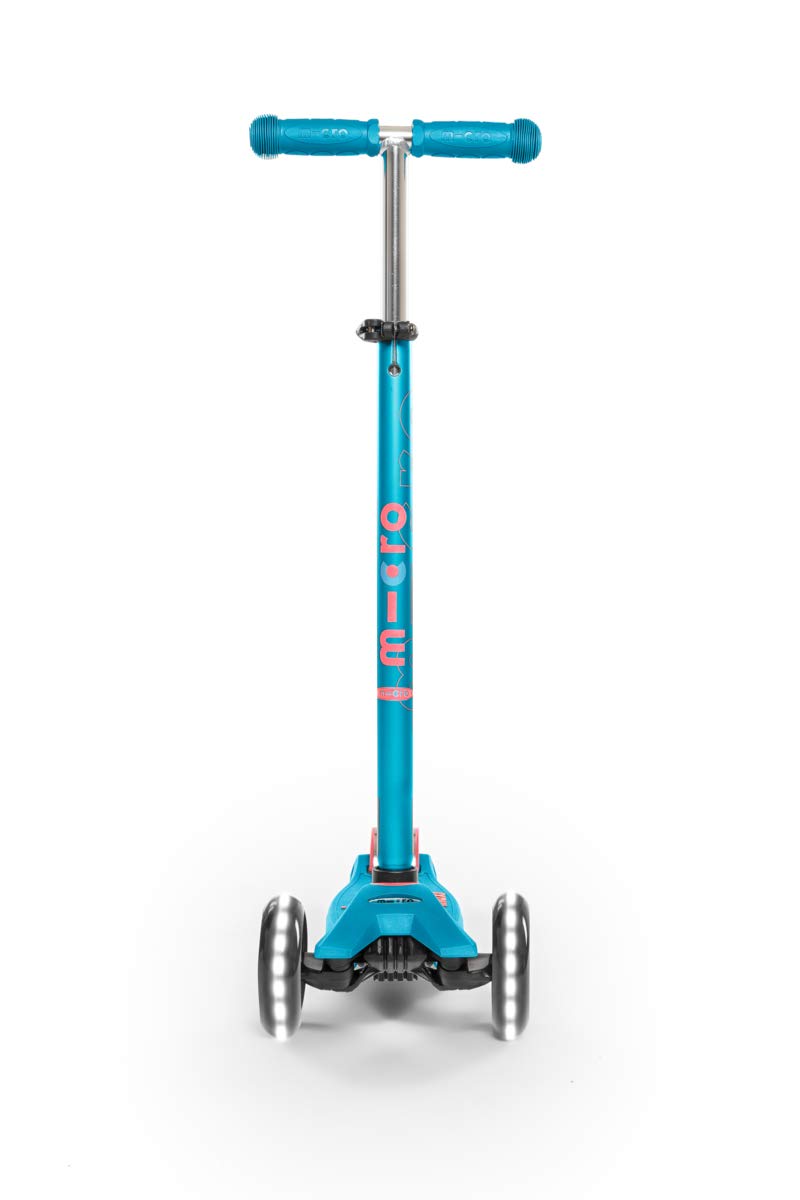 Micro Maxi motion‑activated LED wheel illuminated for added visibility and fun