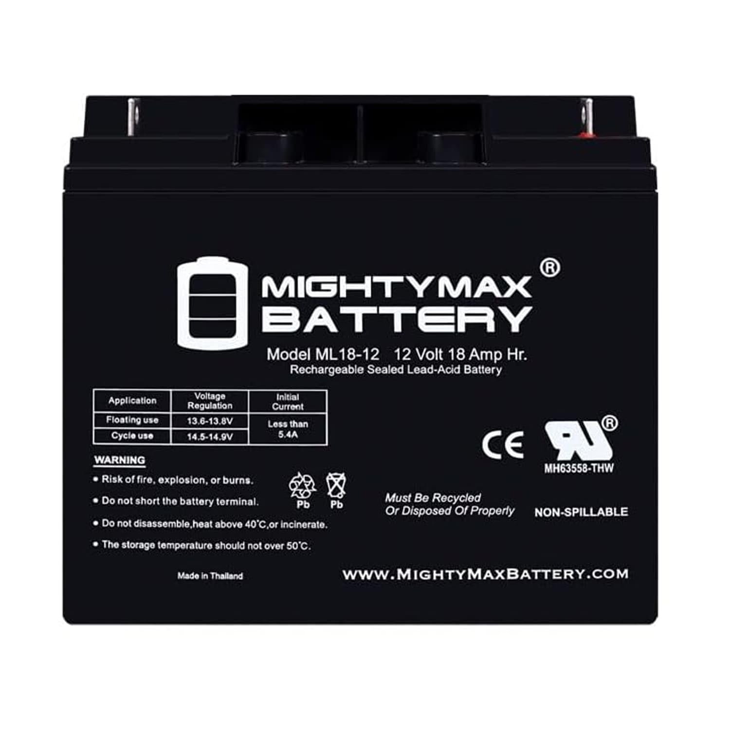 Mighty Max Battery boxed with screws included for straightforward installation