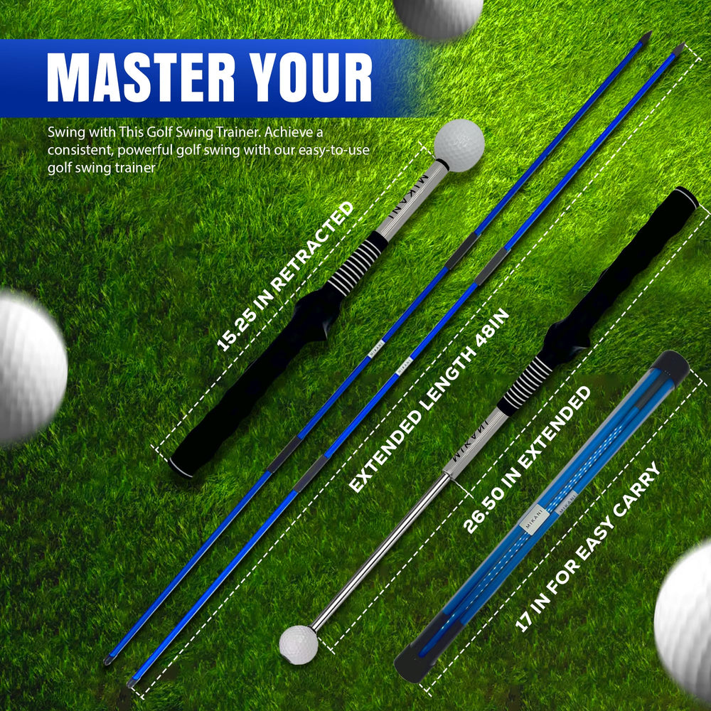 Mikani arm band in use stabilizing arms and improving swing connection