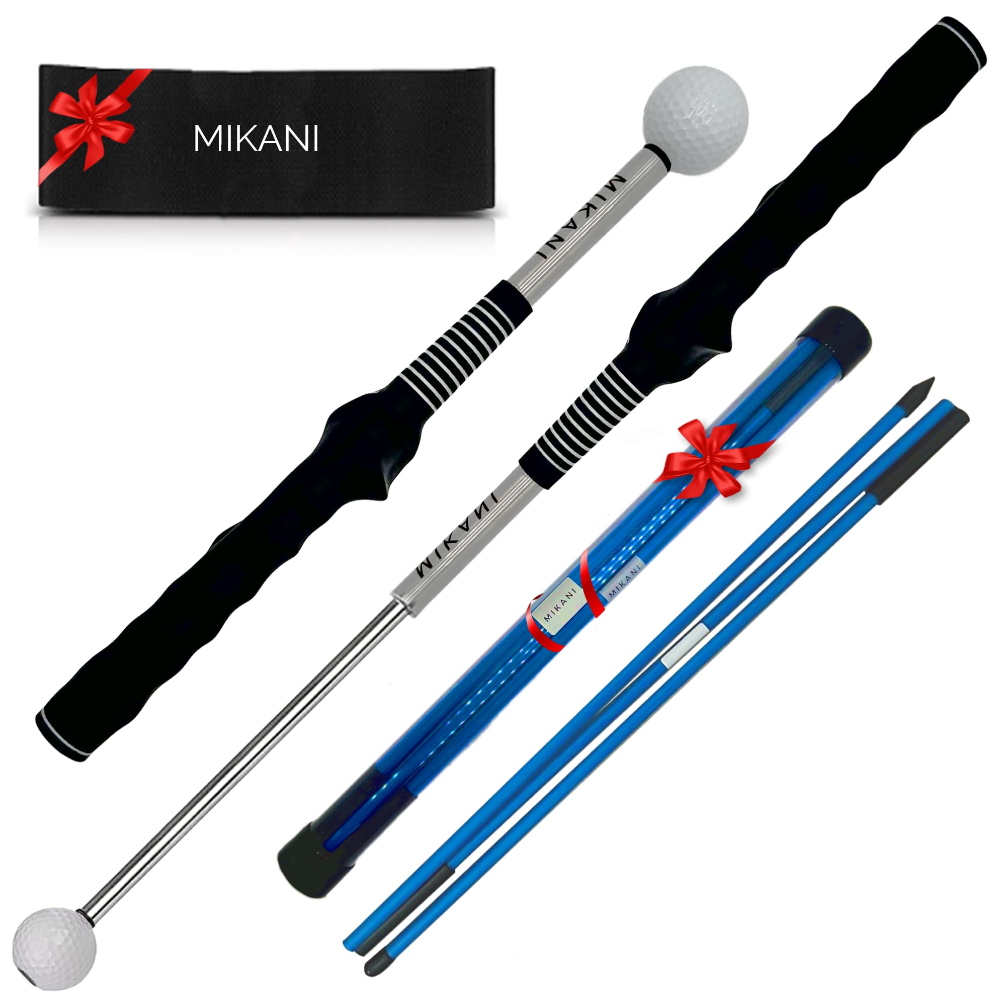 Mikani front kit layout showing all training pieces for compact practice