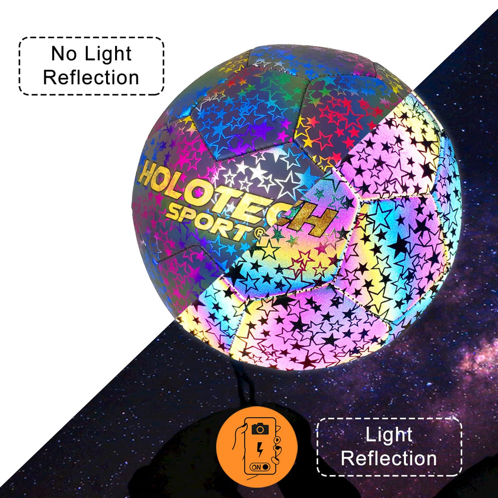 MILACHIC close-up of holographic PU texture, improved photo appeal benefit