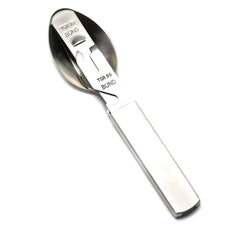 Militar cutlery close-up of interlock connection demonstrating secure compact carry