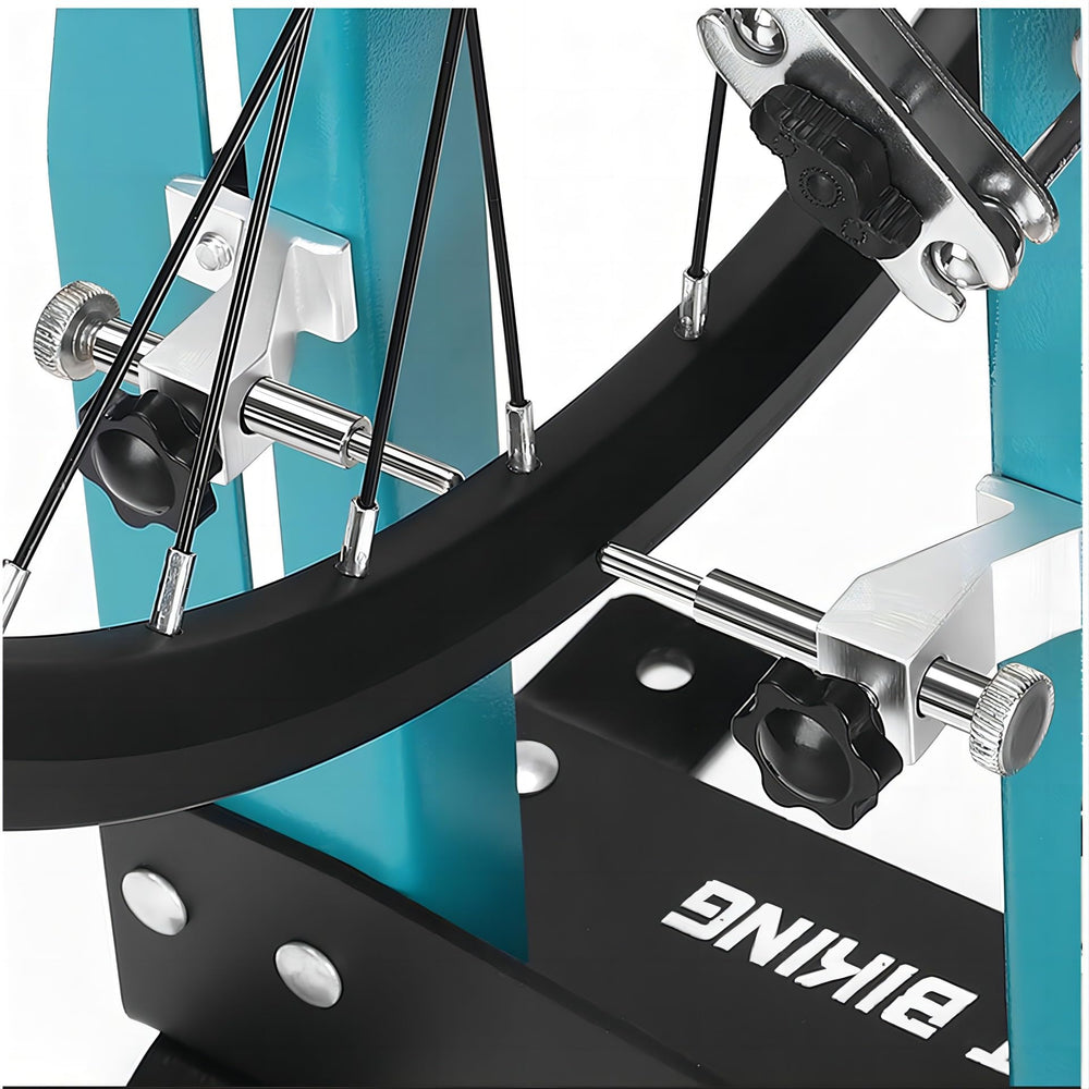 Mimoke bench-mounted setup clamped to workbench for hands-free maintenance