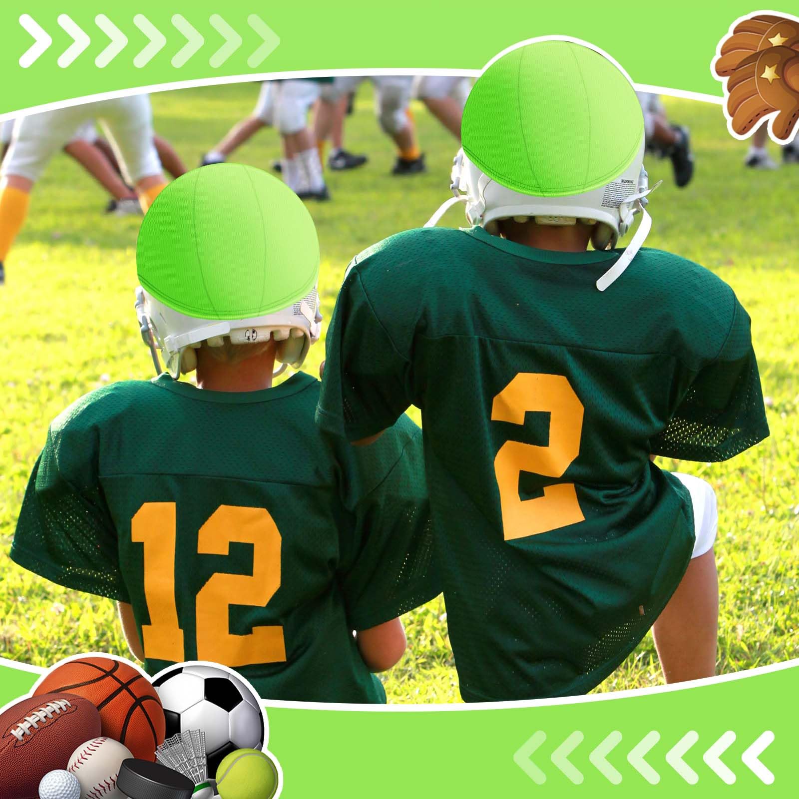 Mindsoft players in practice wearing green covers for fast team identification