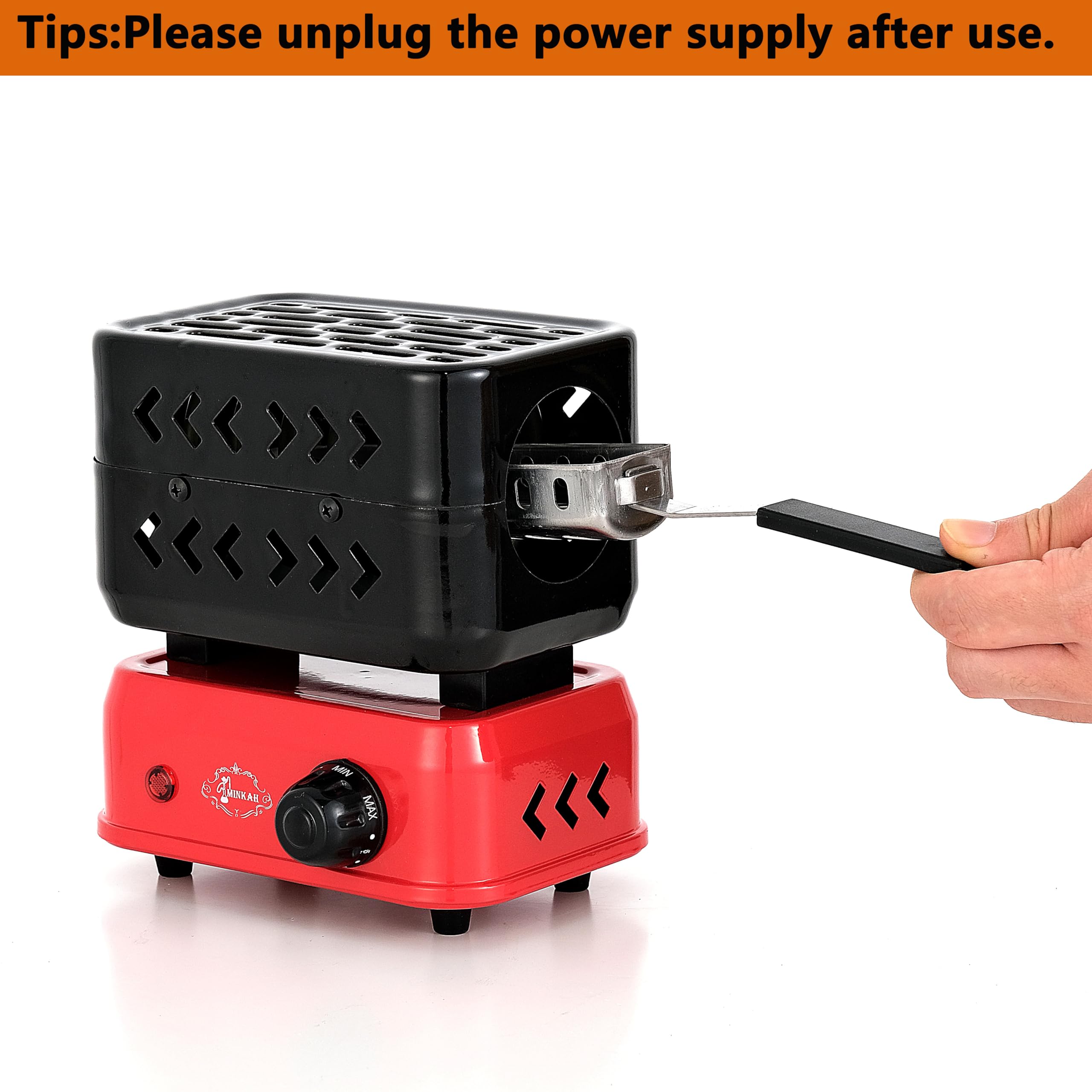 minkah included tongs and accessories ready for safe handling and portability benefit