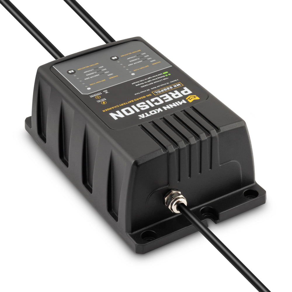 Minn Kota connected to batteries with cables showing secure, correct hookup