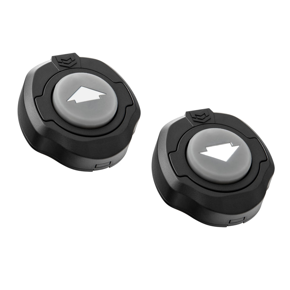 Minn Kota stomp switch front view showing buttons and compact housing for easy control