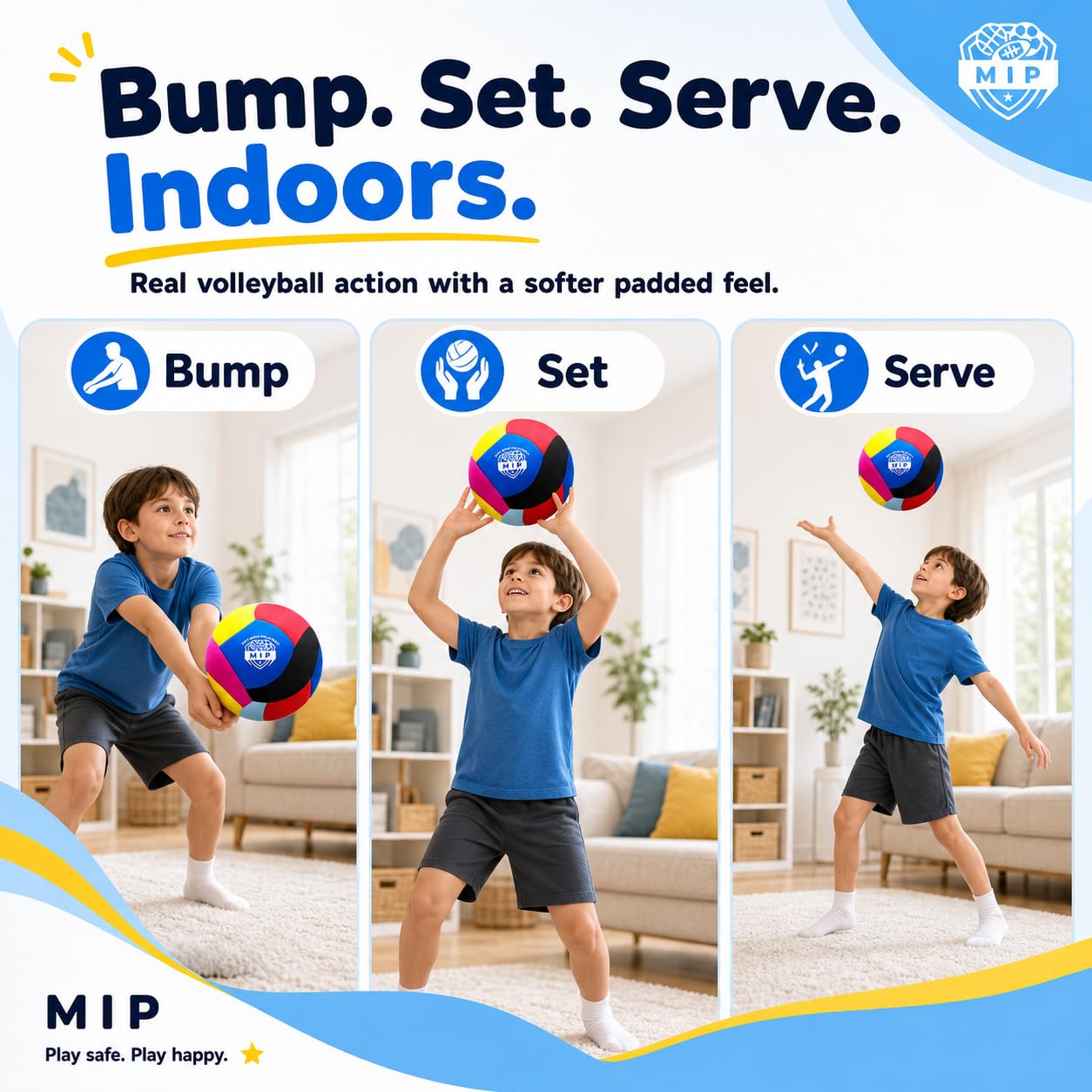 MIP next to child hand showing compact, lightweight handling benefit