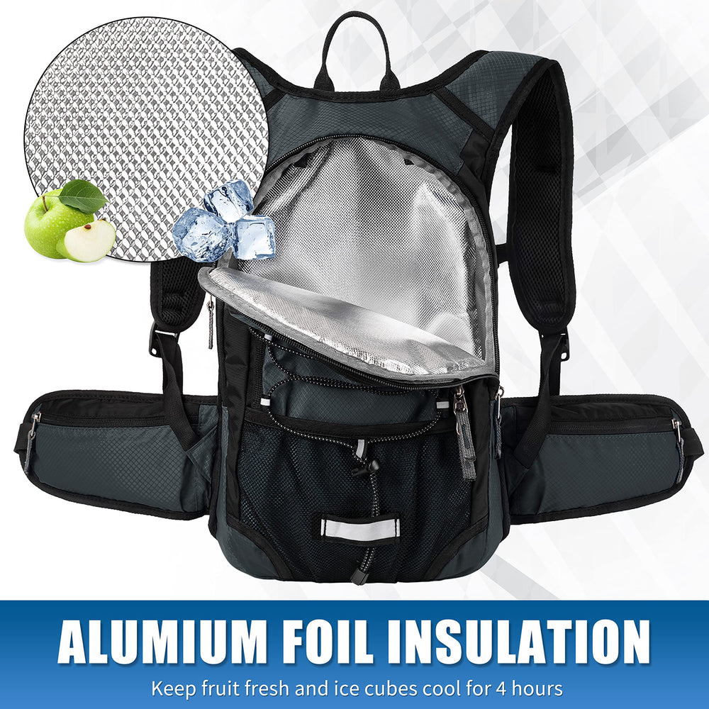 MIRACOL close-up of insulated 2L bladder preserving cool water