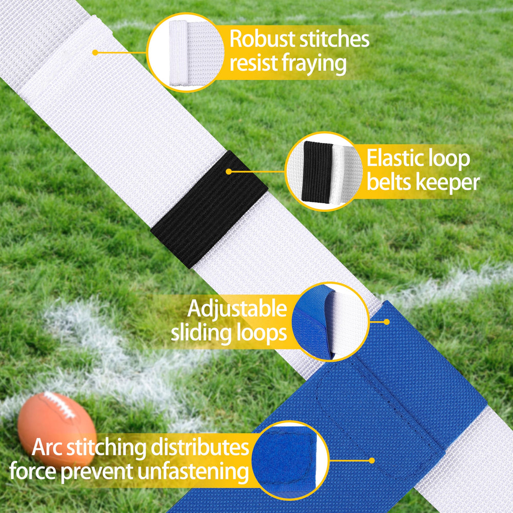 MIUONO flags attached with hook-and-loop for reliable, clean flag pulls
