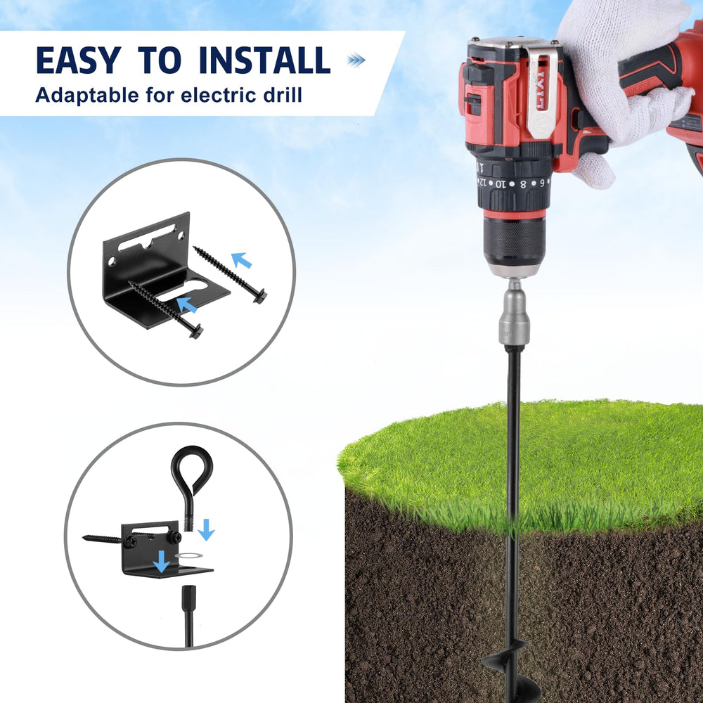 MIXXIDEA anchor being driven with electric drill illustrating quick installation