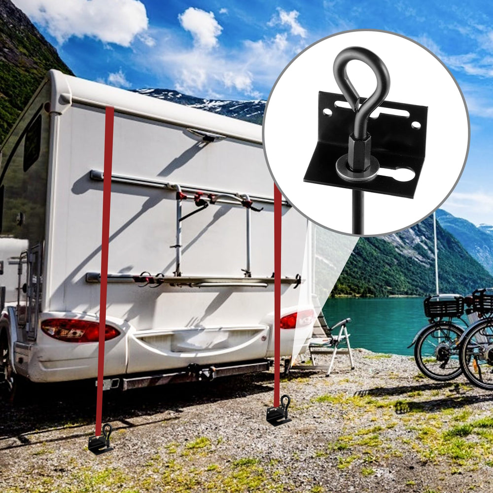 MIXXIDEA anchors stored neatly in garage kit for easy transport and reuse