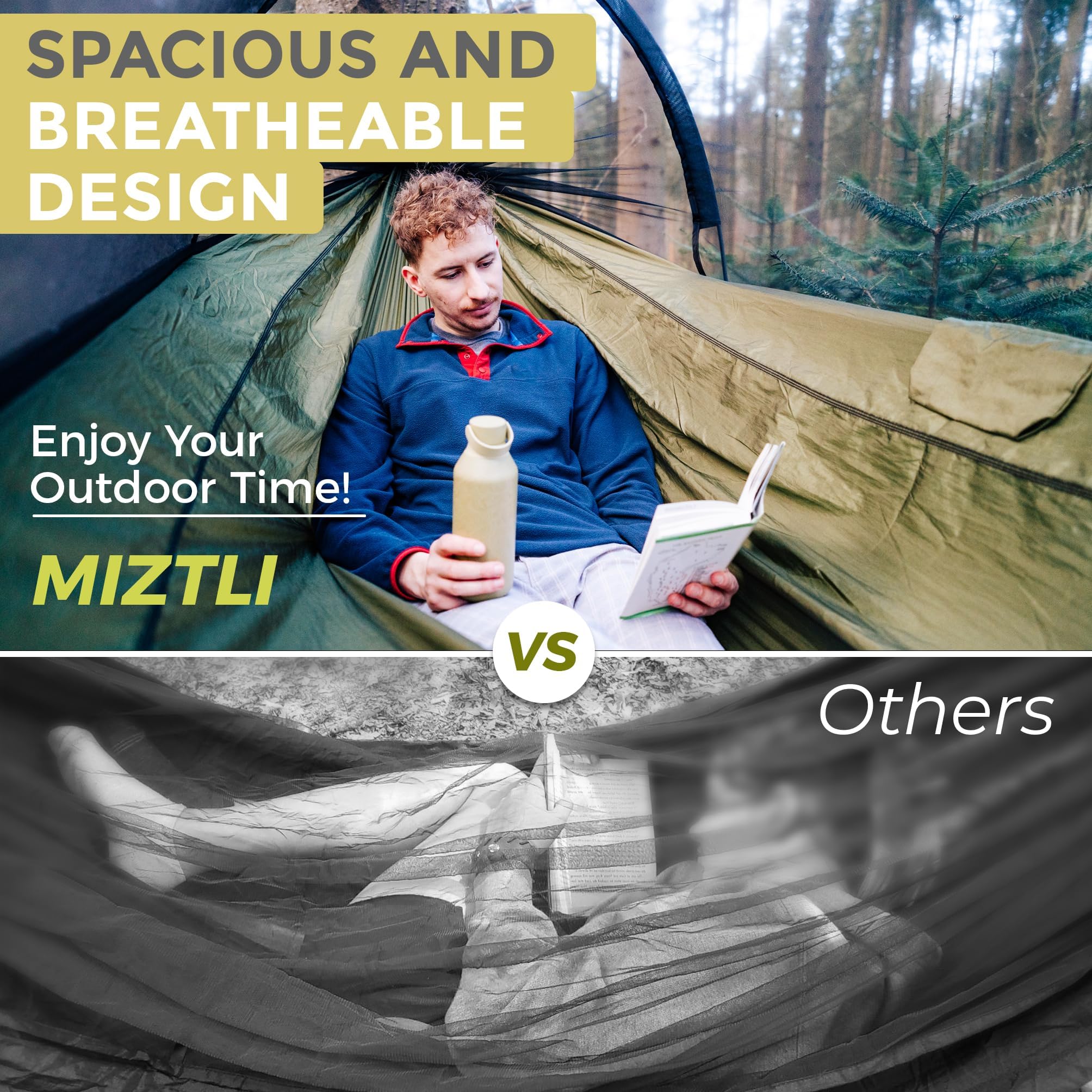 MIZTLI ripstop nylon detail showing durable tear-resistant fabric