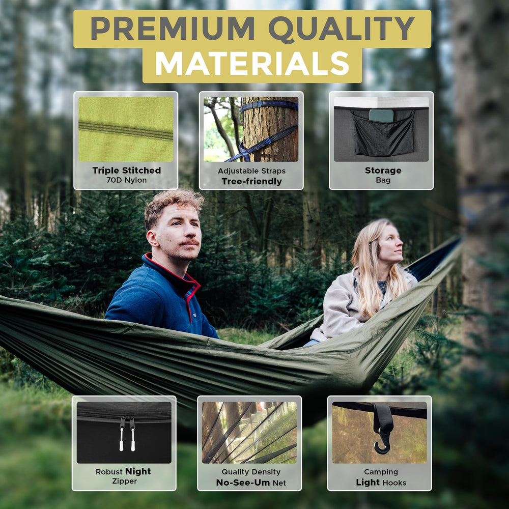MIZTLI hammock packed into compression bag for easy transport