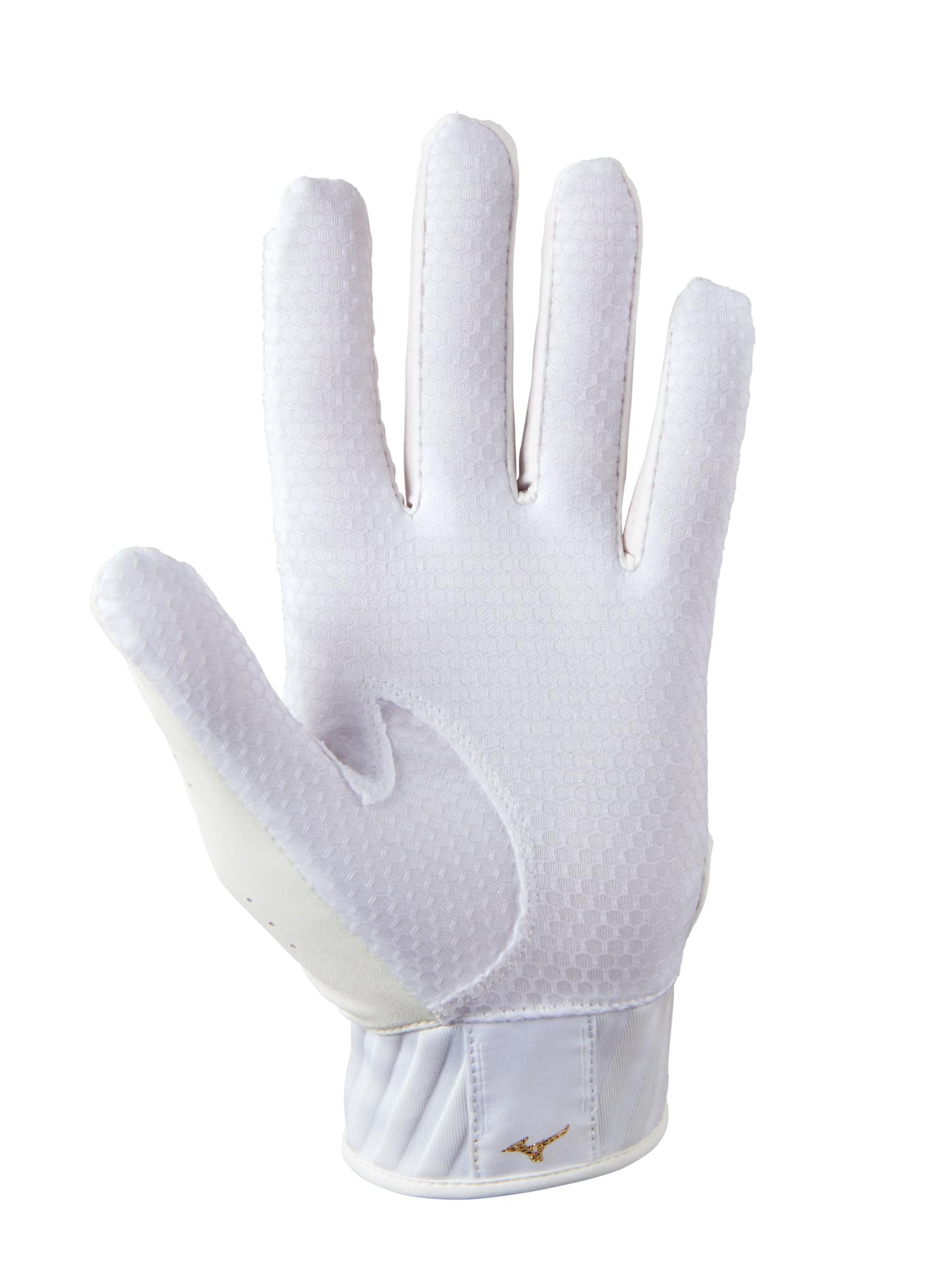 Mizuno MVP nonslip palm closeup displaying grip texture for secure swings