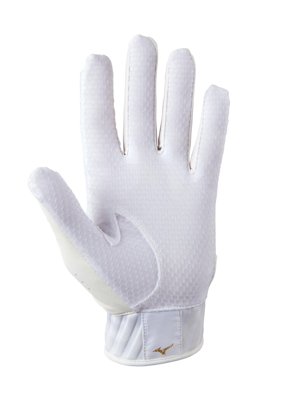 Mizuno MVP nonslip palm closeup displaying grip texture for secure swings