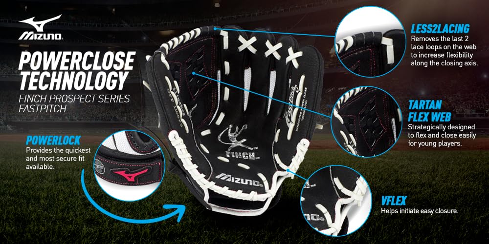 Mizuno glove in youth practice setting showing comfort and field-ready performance
