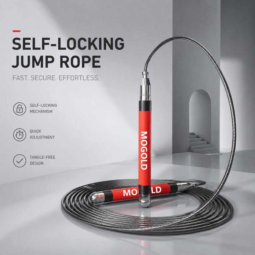 MOGOLD lifestyle shot in gym demonstrating rope for training sessions