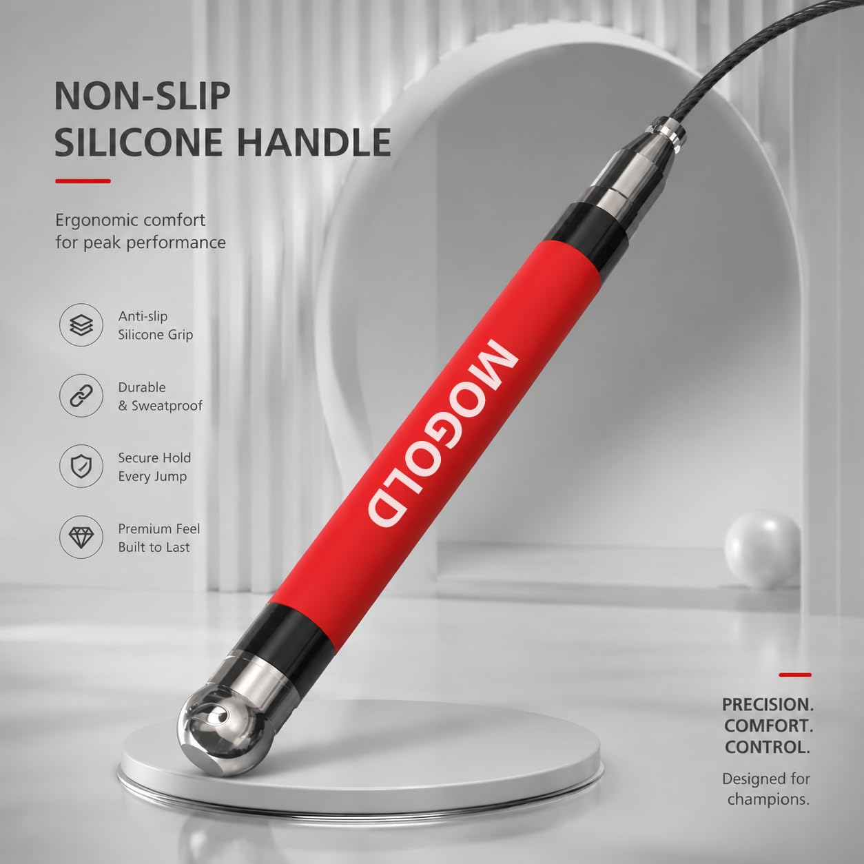 MOGOLD waterproof pouch storing cables and rope for neat post-workout care