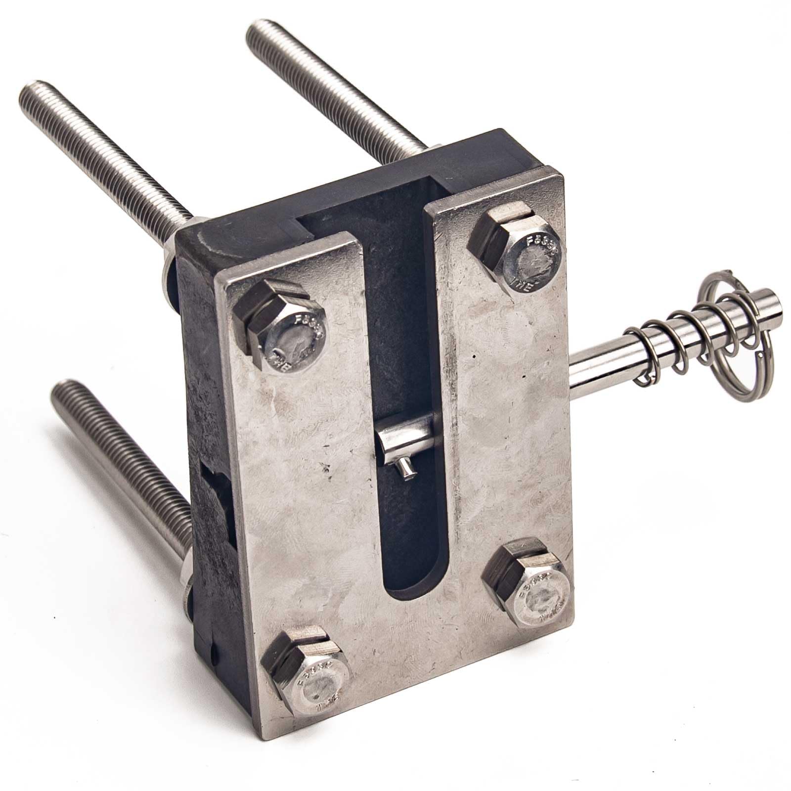 Mojiate mounting bracket detail showing quick tool-free removal
