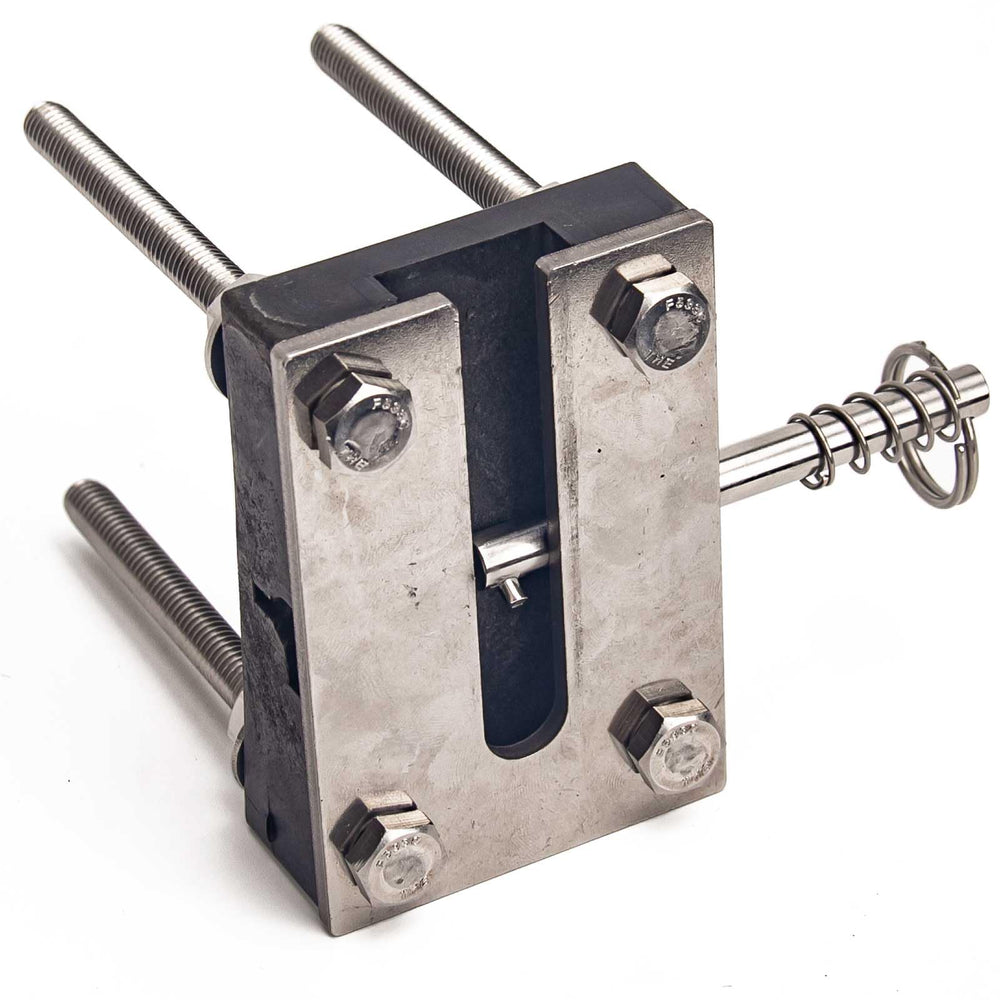 Mojiate mounting bracket detail showing quick tool-free removal