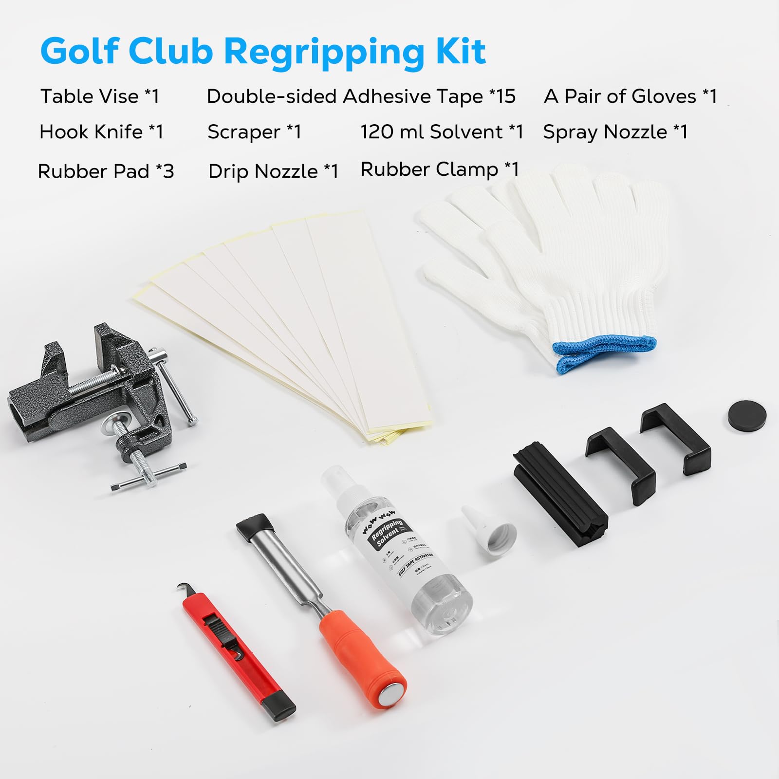 MoKo in-use regripping a golf club showing tidy installation and professional results