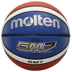 Molten BGMX7-C front view showing red white blue design and official size, durable play