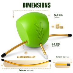 Momentum Pro Connector Ball tucked inside a golf bag for easy portability and on-the-go practice