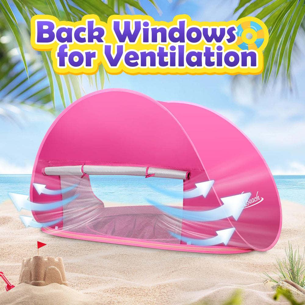 Monobeach instant pop up tent unfolding demonstrating easy setup benefit