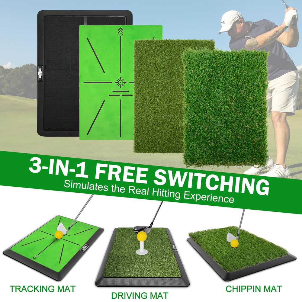 MONOJOY ball holder brackets with replaceable tees and five practice balls for versatility