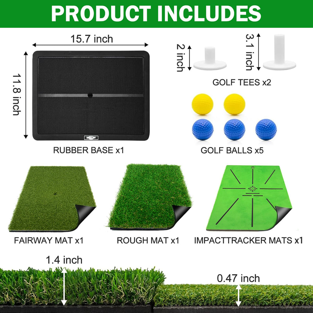 MONOJOY dual turf close-up showing short and long turf for realistic practice