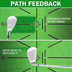 MONOJOY velvet impact tracker detail revealing swing-path feedback to improve strikes