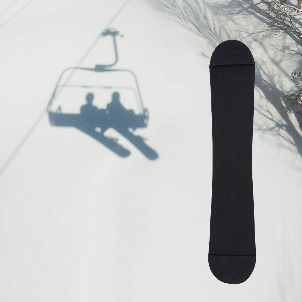 MONS sleeve stretched over snowboard showing snug, non-slip fit